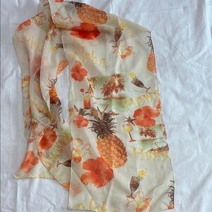 Hawaiian Aloha Pineapple Scarf